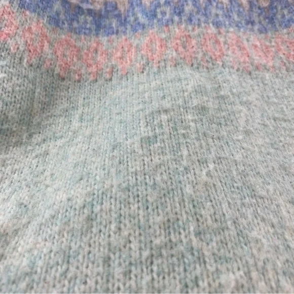 Ricki's Mock Neck Fair Isle Pull Over Sweater‎ Size Medium - Picture 8 of 16
